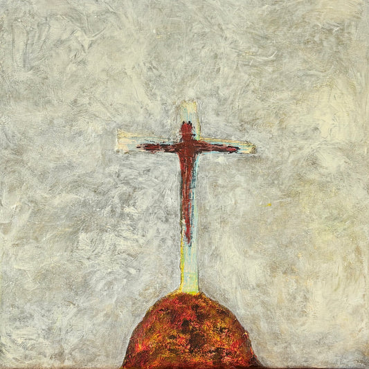 Cruz con jesus / marron