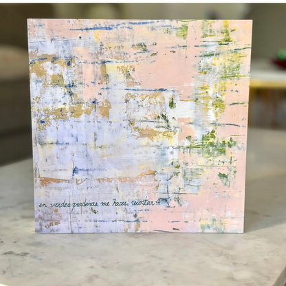 You make me lie down in green pastures